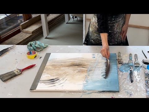 abstract painting - inspiration fluidart tutorial - meditative - Wet on Wet