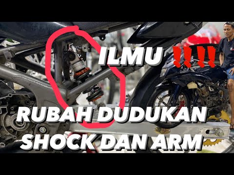 ILMU SEMUA‼️ RUBAH SHOCK MX DAN ARM DKT NINJA R KE NINJA RR