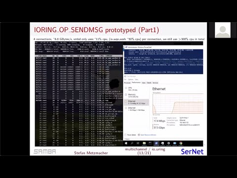 sambaXP 2021: Samba Multichannel/io_uring Status Update