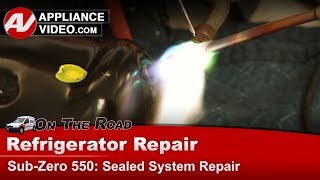SubZero Refrigerator Repair - Sealed System Leak - Heat Exchanger