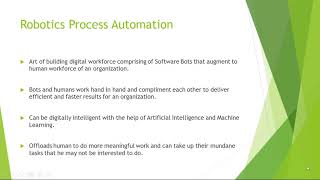 Introduction To Robotics Process Automation