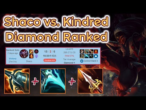 Assassin Shaco vs. Kindred Jungle - Season 11 [League of Legends] Full Gameplay - Infernal Shaco