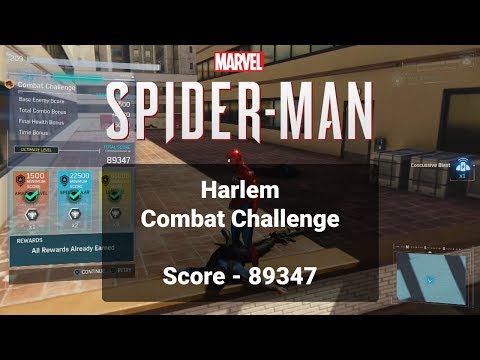 Harlem Combat Challenge  - Score of 89,347 | Spider-man (PS4)