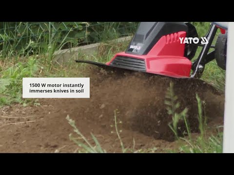 Культиватор YATO 1500 Вт, 230 В, обраб. зона 450x220 мм, ножи 205 мм Культиватор YATO 1500 Вт, 230 В, обраб. зона 450x220 мм, ножи 205 мм