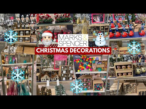 COLEÇÃO DE DECORAÇÃO DE NATAL M&S COM PREÇO NOVEMBRO 2022 | MARKS & SPENCER HAUL | TRAVELANDSHOP COMIGO