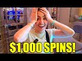 I FINALLY Won A 1 000 Spin BONUS And We LOST OUR MINDS