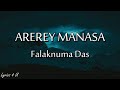 Arerey Manasa Full Song In Telugu Lyrics Falknuma Das