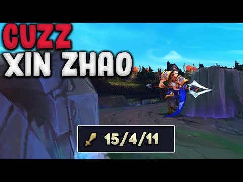 Cuzz Plays Xin Zhao Jungle on Stream | KR Master Patch 14.22