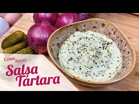 Cómo hacer SALSA TARTARA casera fácil y rápido | Receta casera