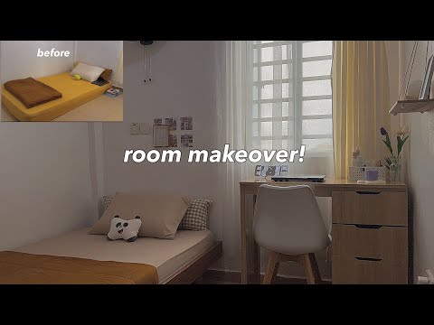 Extreme small room makeover 🌷 ✨ | aesthetic and pinterest style inspired