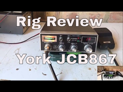York JCB867 40 Channel FM CB Radio