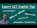 5 ACT English Tips You Need To Know!
