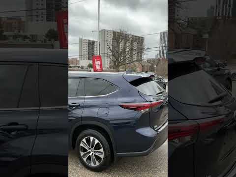 2024 Toyota Highlander Hybrid XLE AWD in Blue for sale at Forbes Waterloo Toyota in Waterloo, ON