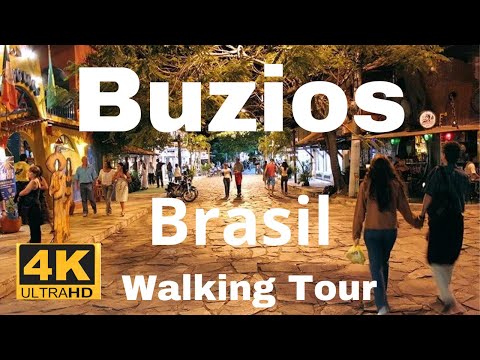 BUZIOS BRASIL AT NIGHT  WALKING TOUR RIO DE JANEIRO , AMAZING PLACES IN THE WORLD.