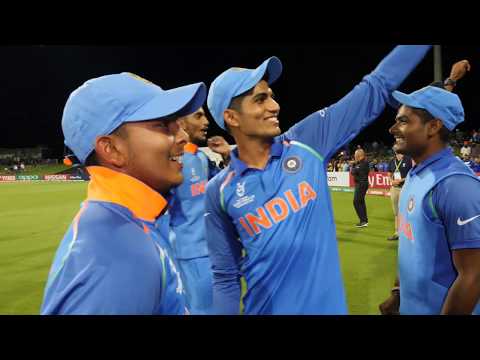 India celebrate winning the U19 Cricket World Cup