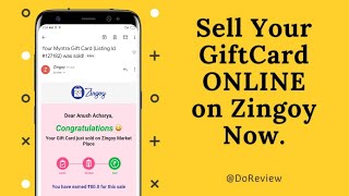 How to Sell Gift Cards Online | How to Sell Gift Cards on Zingoy | Hindi [Sell Gift Card Online]