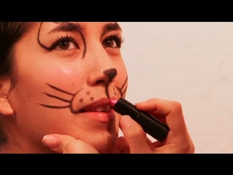 How to Make a Cat's Nose & Whiskers With Makeup : Face Painting and Makeup