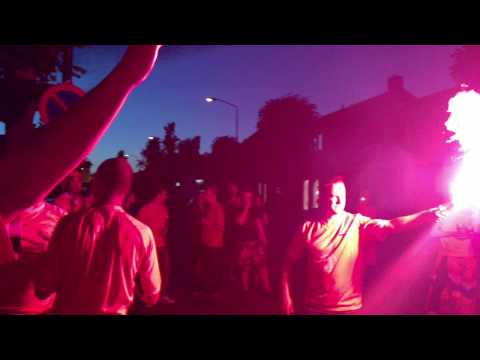 World Cup 2010 Semi Finals Uruguay-Holland 2-3: Big Party After The Match @ Boekel-City, Holland