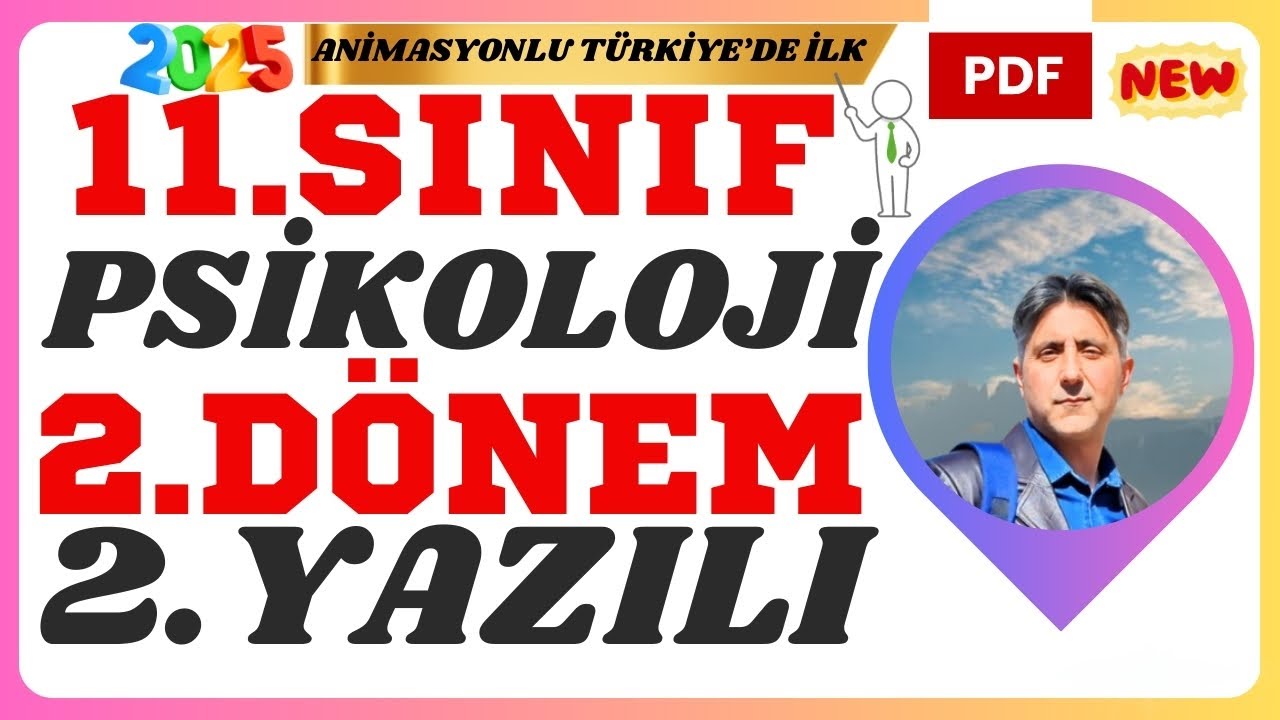 PSİKOLOJİ DERSİ 2 DÖNEM 2 YAZILI SINAVI《💯NEW💯》+《 PDF 》#psikoloji #psikolojiyazılı #psikolojidersi