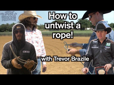 How to untwist your rope with Trevor Brazile - Just Rodeoin 14