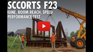 ⚙️ Escorts F23 Crane | Engine, Boom Reach, Speed & Performance Test