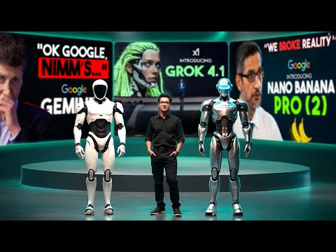 AI SHOCKS Everyone This Week: Gemini 3 Chaos, Nano Banana Pro, Grok 4.1, Unitree, New Manus...