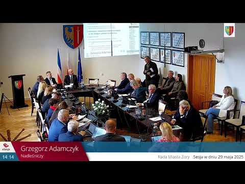 XV SESJA RADY MIASTA ŻORY - 29.05.2025 r.