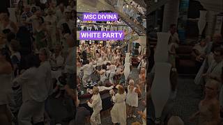 WHITE PARTY MSC DIVINA Белая Вечеринка на лайнере #mscdivina #whiteparty #cruise #travel #4k
