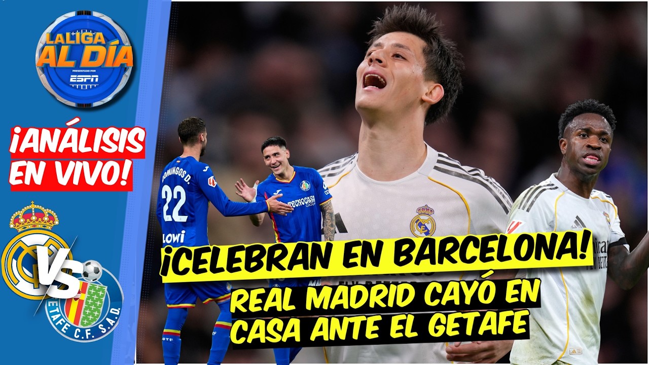 Real Madrid TROPIEZA ante GETAFE y se SEPARA del BARCELONA en la LIGA | La Liga Al Día
