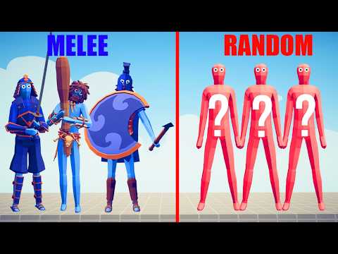 MELEE TEAM vs RANDOM TEAM | TABS - Totally Accurate Battle Simulator