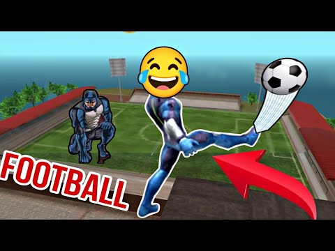 I FORGOT MY FOOTBALL MATCH IN ROPE HERO VICE TOWN GAME | SOO FUNNY ......
