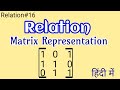 Matrix Representation Of Relations Discrete Mathematics In Hindi