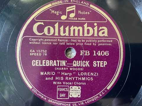 Celebratin' - Mario "Harp" Lorenzi And His Rhythmics - Columbia FB 1406
