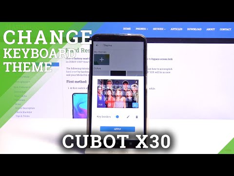 How to Customize Keyboard in CUBOT X30 - Change Keyboard Theme