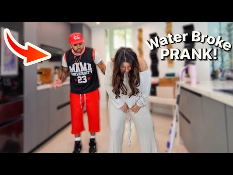 MY WATER BROKE PRANK ON BOYFRIEND! *he was NOT ready*