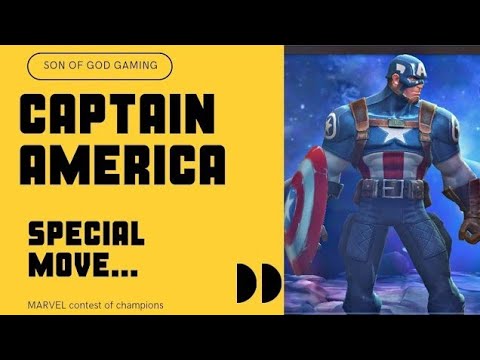CAPTAIN AMERICA | SPECIAL MOVE | MARVEL contest of champions | SoN of GoD GAMING...