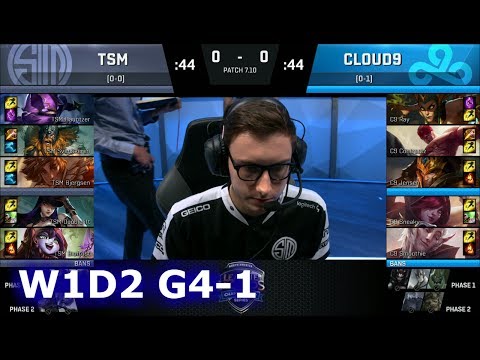 TSM vs Cloud 9 | Game 1 S7 NA LCS Summer 2017 Week 1 Day 2 | TSM vs C9 G1 W1D2