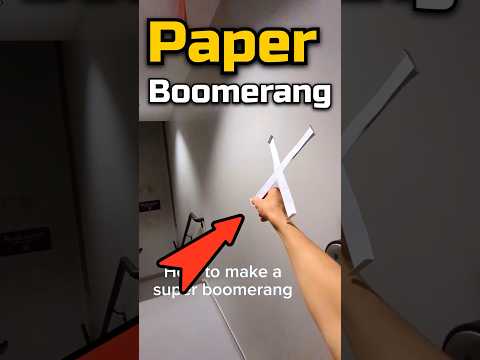 How to make boomerang with paper 😱🪃,paper boomerang