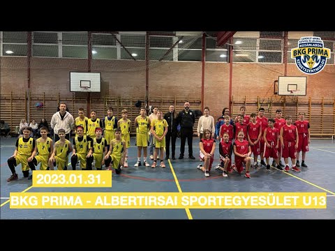 2023.01.31 BKG PRIMA - ALBERTIRSAI SPORTEGYESÜLET U13 short