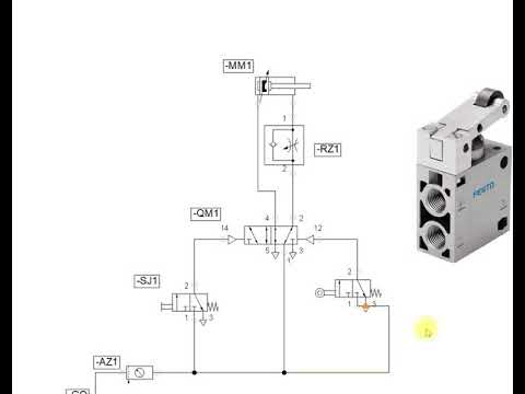 Wegabhängige Schaltung im Schaltplan dargestellt