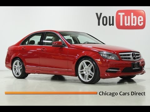 Chicago Cars Direct Presents a 2011 Mercedes-Benz C300 4Matic Sport 4M. Mars Red/Almond. #151569