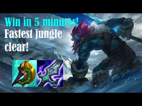 How to play Trundle jungle & CARRY for beginners Season 12 [5min 5 ganks and 5 kills] !!!
