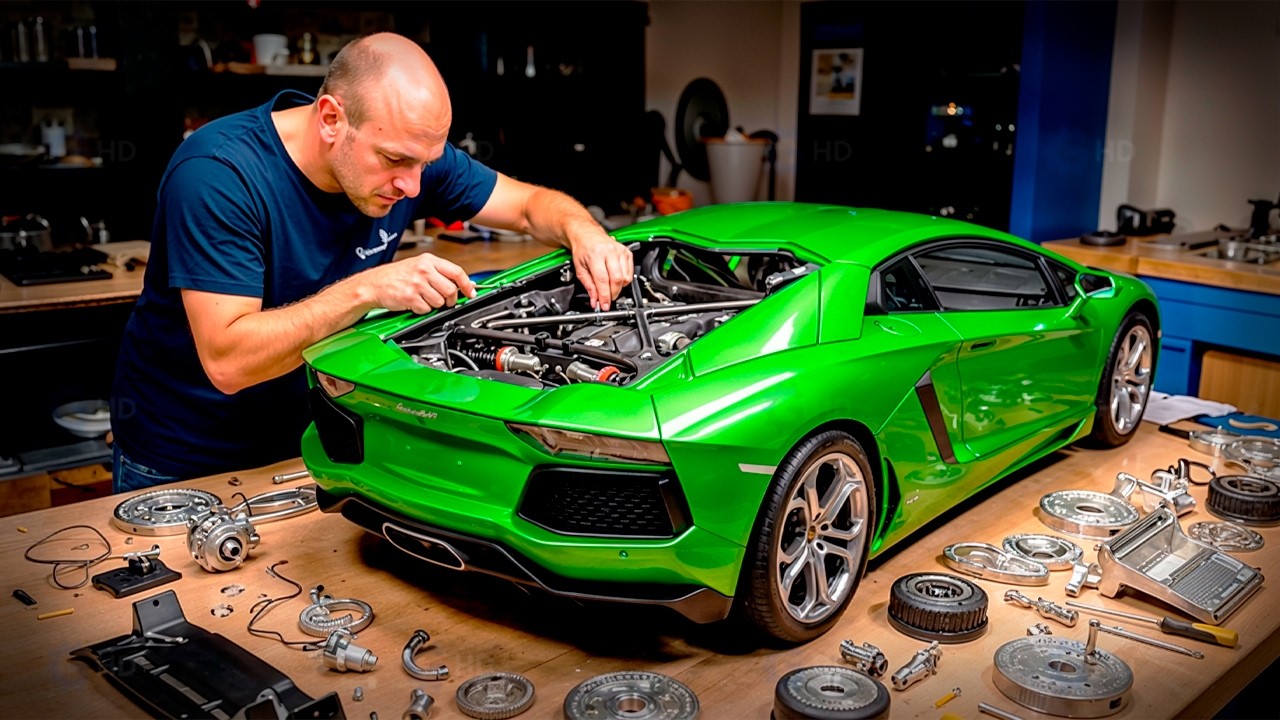 Man Builds a $12,000 Scale Lamborghini with a REAL Engine | From Start to Finish By @septemberflow