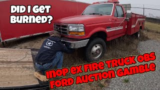 I went all in on a non running OBS Ford F350 fire truck | Did I get burnt?