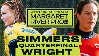 Caitlin Simmers vs Tyler Wright | Western Australia Margaret River Pro 2024 - Quarterfinals