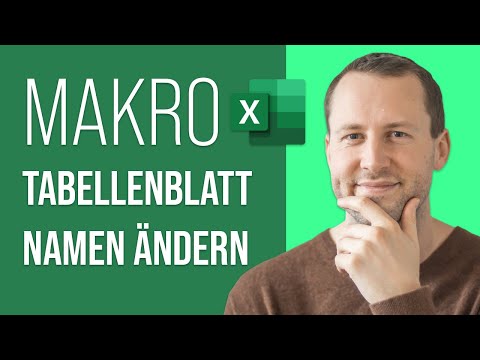 VBA Tabellenblätter umbenennen als Makro