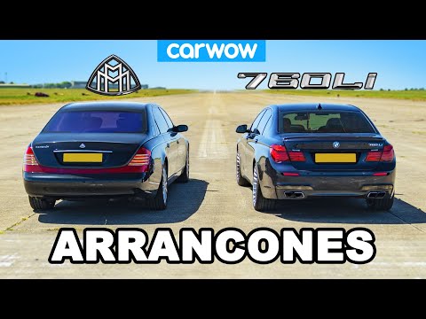BMW 760Li vs Maybach: ARRANCONES *V12 de Lujo*