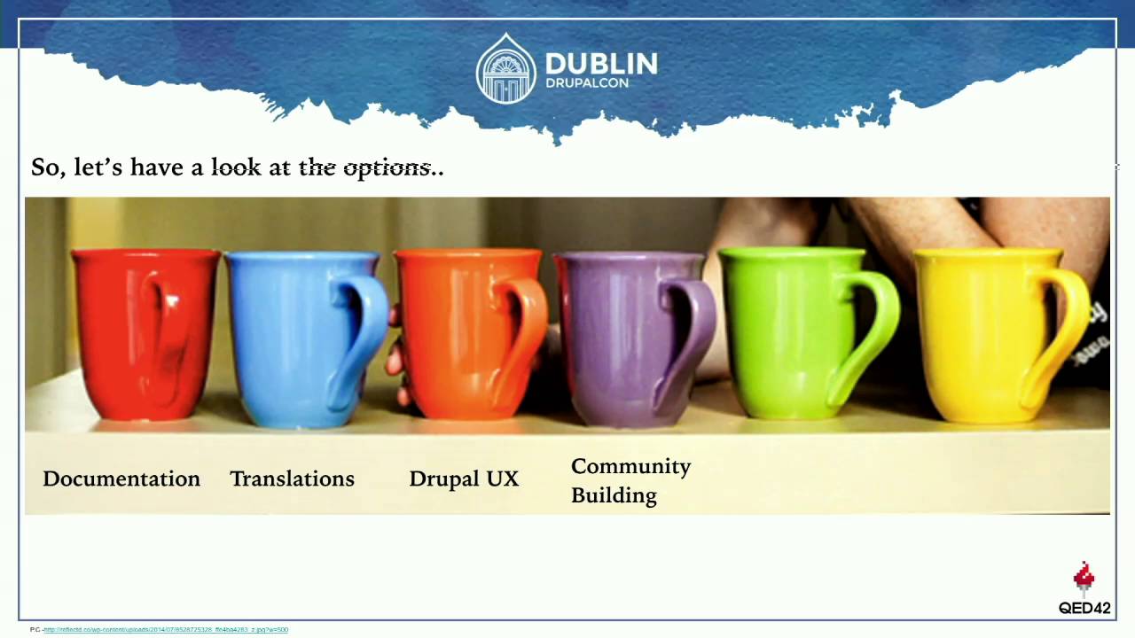 DrupalCon Dublin 2016: How to contribute to Drupal minus code?