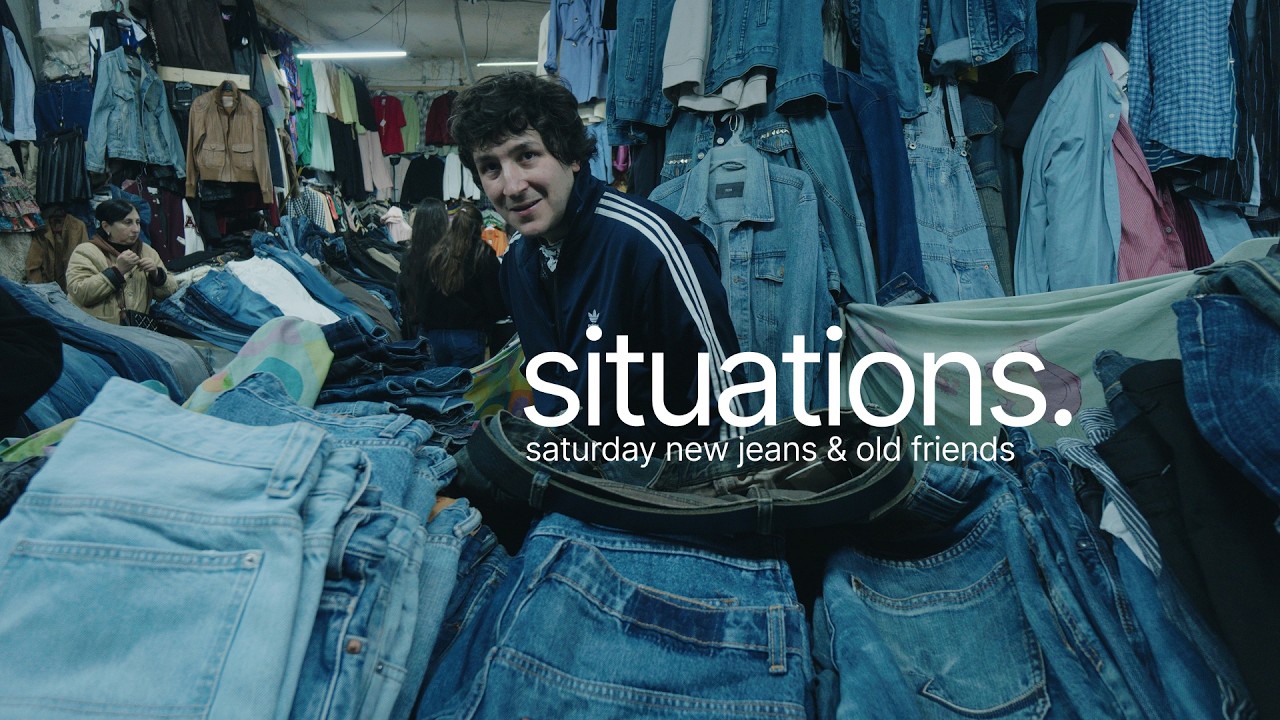 нашел новые джинсы и в них пошел балдеть с друзьями вечером