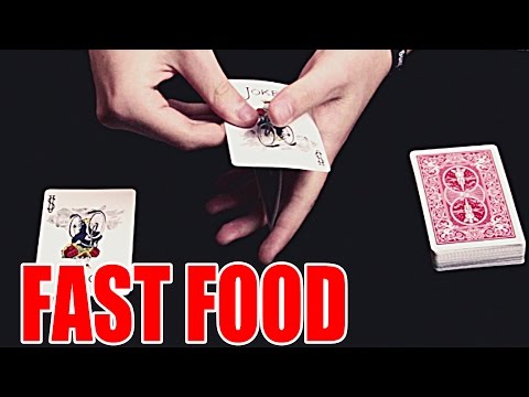 TOLLER KARTENTRICK "FAST FOOD" - Zaubertrick Performance auf Deutsch